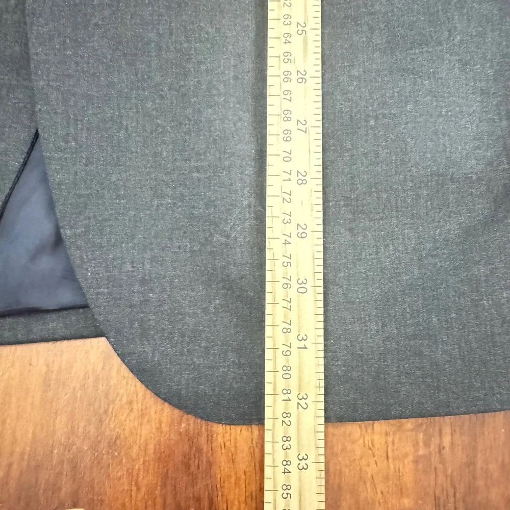 VTG JCrew Ludlow Jacket Italian Wool Charcoal Gray 44L Herringbone Blazer Jacket